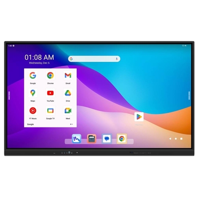 안드로이드 13 EDLA 인증 인터랙티브 평면 패널 40 IR 터치 TV 모니터 65 75 86 인치 무선 주석 화이트보드