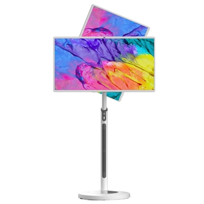 32인치 스마트 스크린 터치 스크린 휴대용 TV 8GB Rom 128GB 램 이동식 재충전 가능한 LCD 스마트 롤링 TV