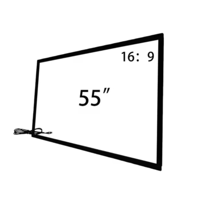 55 65 75 인치 적외선 터치 프레임 TV 스마트 모니터 키오스크를 위한 USB 온화 유리