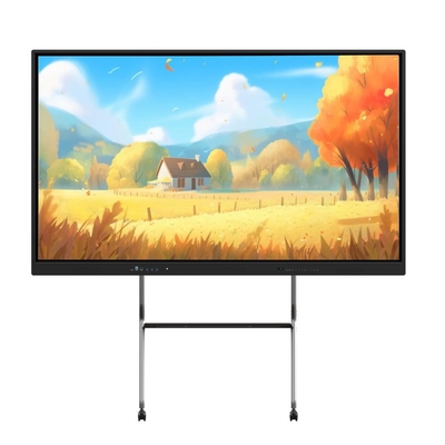 펜 손가락 터치 패널 디스플레이 75 86 인치 안드로이드 PC 모두 한 50000 Hrs USB TYPE-C RJ45 교육 교실 사무실 회의