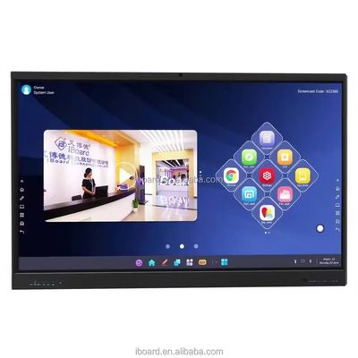 아이보드 4K 75인치 스마트 화이트보드 LCD 인터랙티브 터치 디스플레이 교육 및 컨퍼런스 인터랙티브 평면 패널