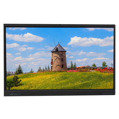 65인치 4K UHD 디스플레이 터치 안드로이드 14 내장 카메라 마이크 PC 스피커 WiFi LED 인터랙티브 스마트 보드, 학교 수업, 회의 및 사무실 사용에 적합