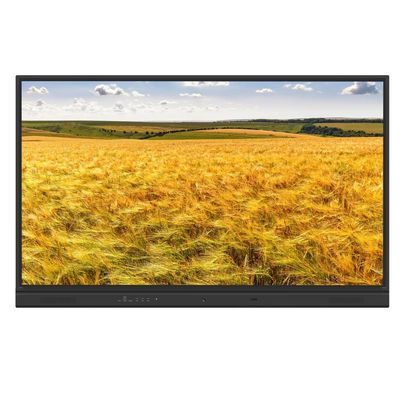 75 86인치 벽걸이형 LCD 인터랙티브 화이트보드, 2x 15W 스피커 (서브우퍼 옵션) 및 옵션 내장 카메라 및 마이크, 안드로이드 PC 시스템