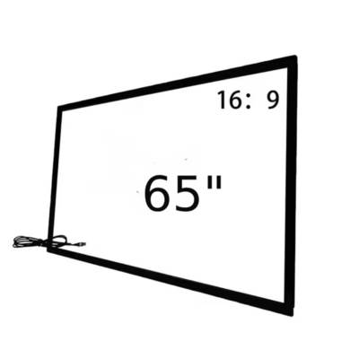 적외선 터치 프레임 오버레이 32 43 49 55 65 75 인치 디지털 키오스크 토템 TV 모니터용 USB 연결과 함께 적외선 터치 포인트