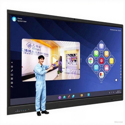 공장 가격 4k 85인치 터치 스크린 다국어 소프트웨어 LCD 스마트 보드 안드로이드 인터랙티브 보드 (학교용)