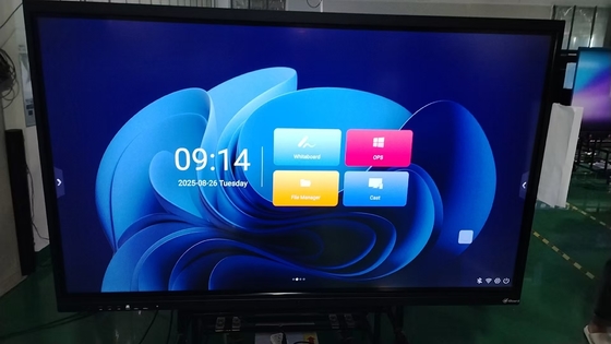 IBoard 공장 도매 인터랙티브 터치 스크린 모니터 2mm 정확도 15W*2 또는 20W*2 스피커 및 무선 화면 프로젝션 인터랙티브 화이트보드