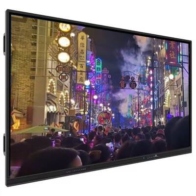 안드로이드 13 또는 14 4mm 템퍼드 글래스와 스마트 화이트보드에 내장된 6 Array 마이크와 함께 인터랙티브 평면 패널