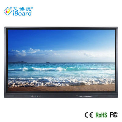IR 터치 교실 인터랙티브 화이트보드, 4K 75 인치 2+16G 스마트한 보드
